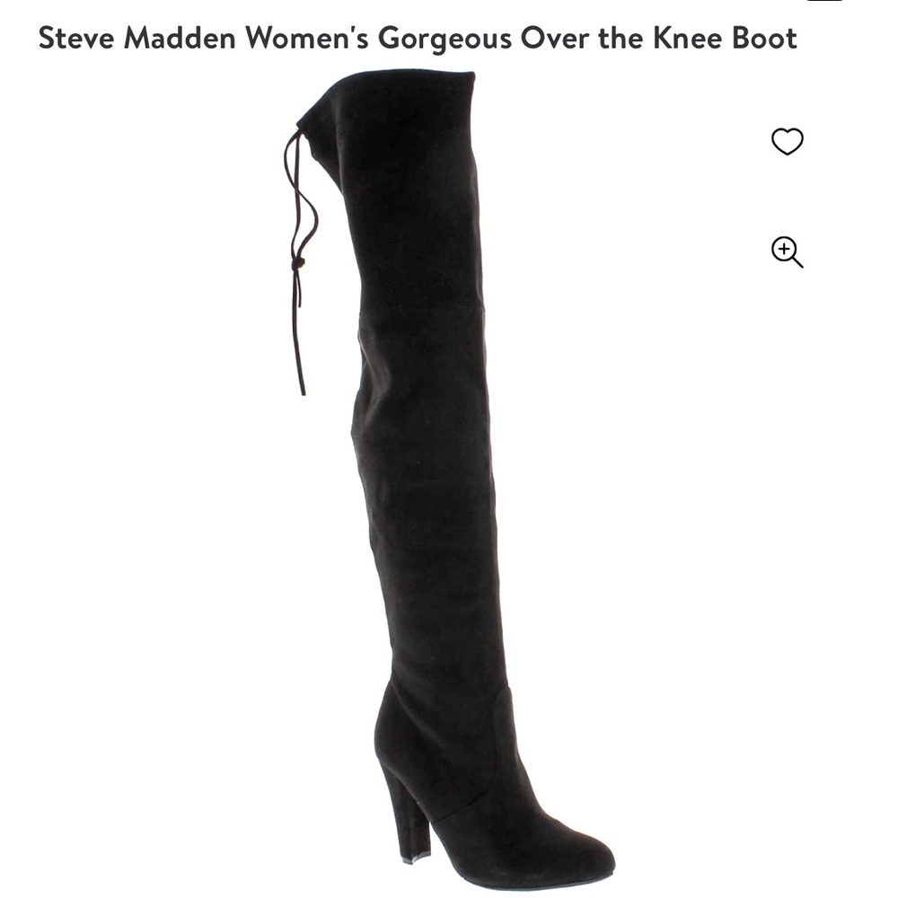 Steve Madden Women's Gorgeous Over the Knee Boot, 5.5M